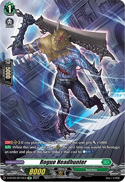 Image for Rogue Headhunter (SP) (D-BT02: A Brush with the Legends) (D-BT02/SP10EN) - Cardfight Vanguard