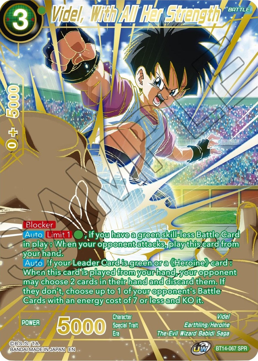 Image for Videl, With All Her Strength (SPR) (Cross Spirits) (BT14-067) - Dragon Ball Super: Masters
