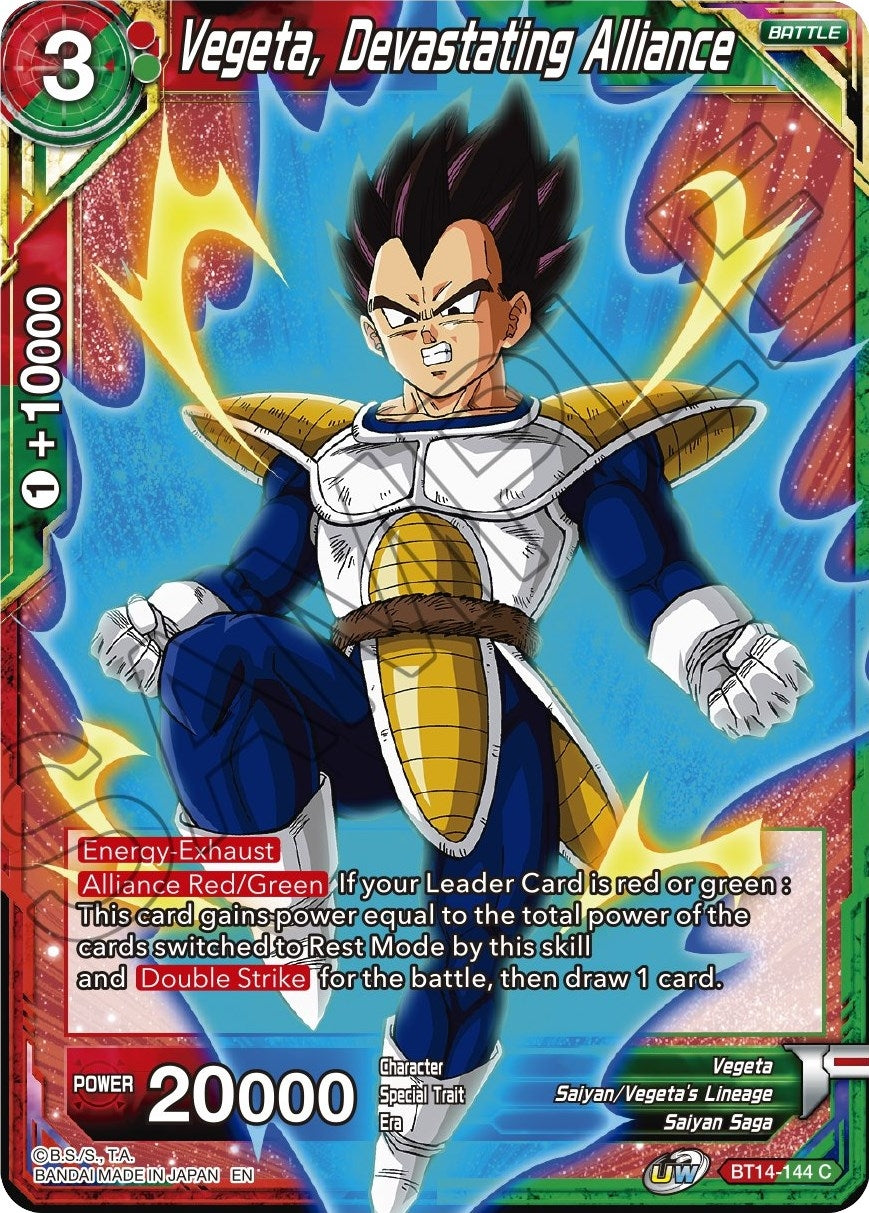Image for Vegeta, Devastating Alliance (Cross Spirits) (BT14-144) - Dragon Ball Super: Masters