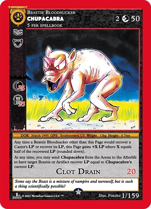 Image for Chupacabra (Cryptid Nation: First Edition) (1) - MetaZoo
