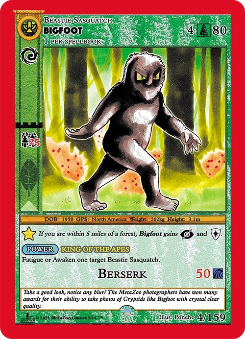 Image for Bigfoot (Cryptid Nation: First Edition) (4) - MetaZoo
