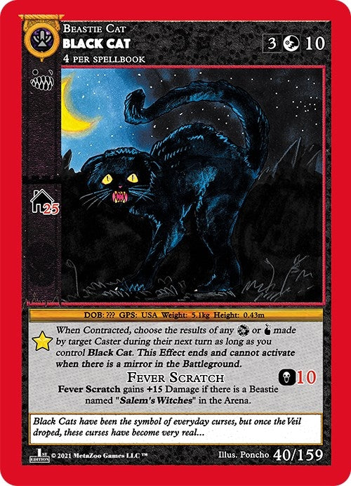Image for Black Cat (Cryptid Nation: First Edition) (40) - MetaZoo