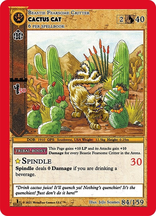Image for Cactus Cat (Cryptid Nation: First Edition) (84) - MetaZoo