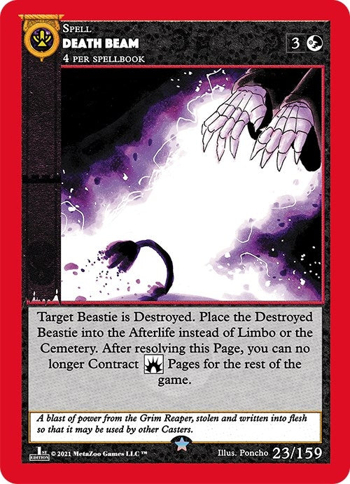 Image for Death Beam (Cryptid Nation: First Edition) (23) - MetaZoo