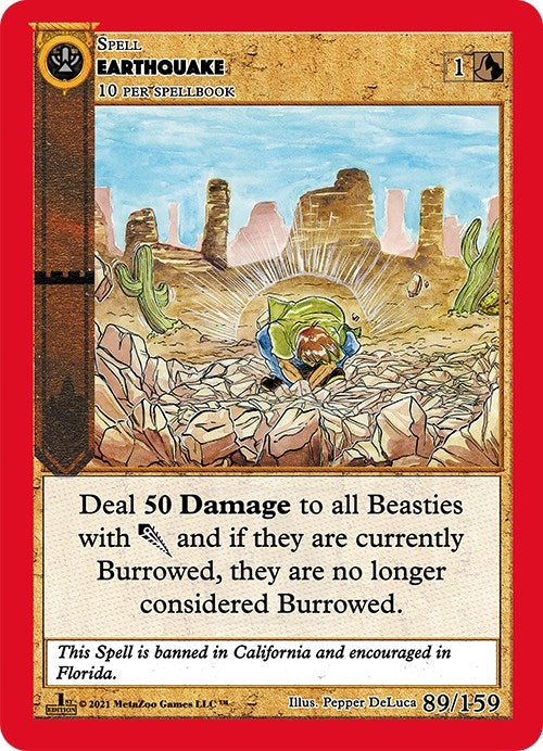 Image for Earthquake (Cryptid Nation: First Edition) (89) - MetaZoo