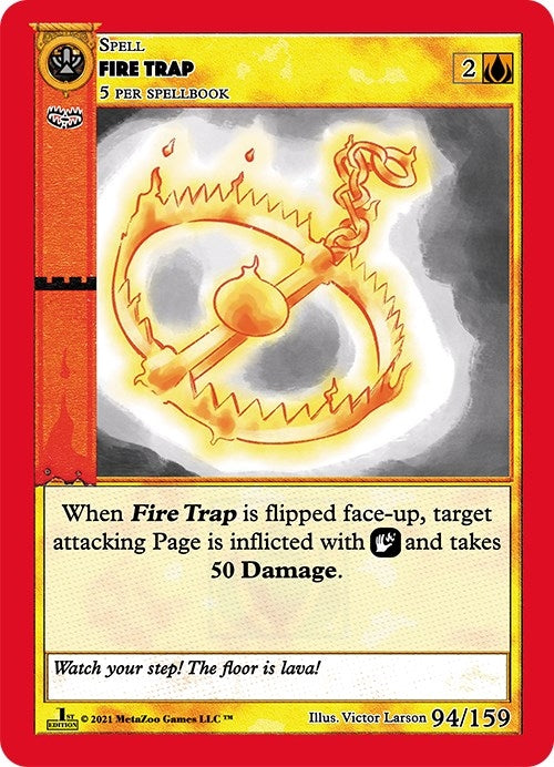 Image for Fire Trap (Cryptid Nation: First Edition) (94) - MetaZoo