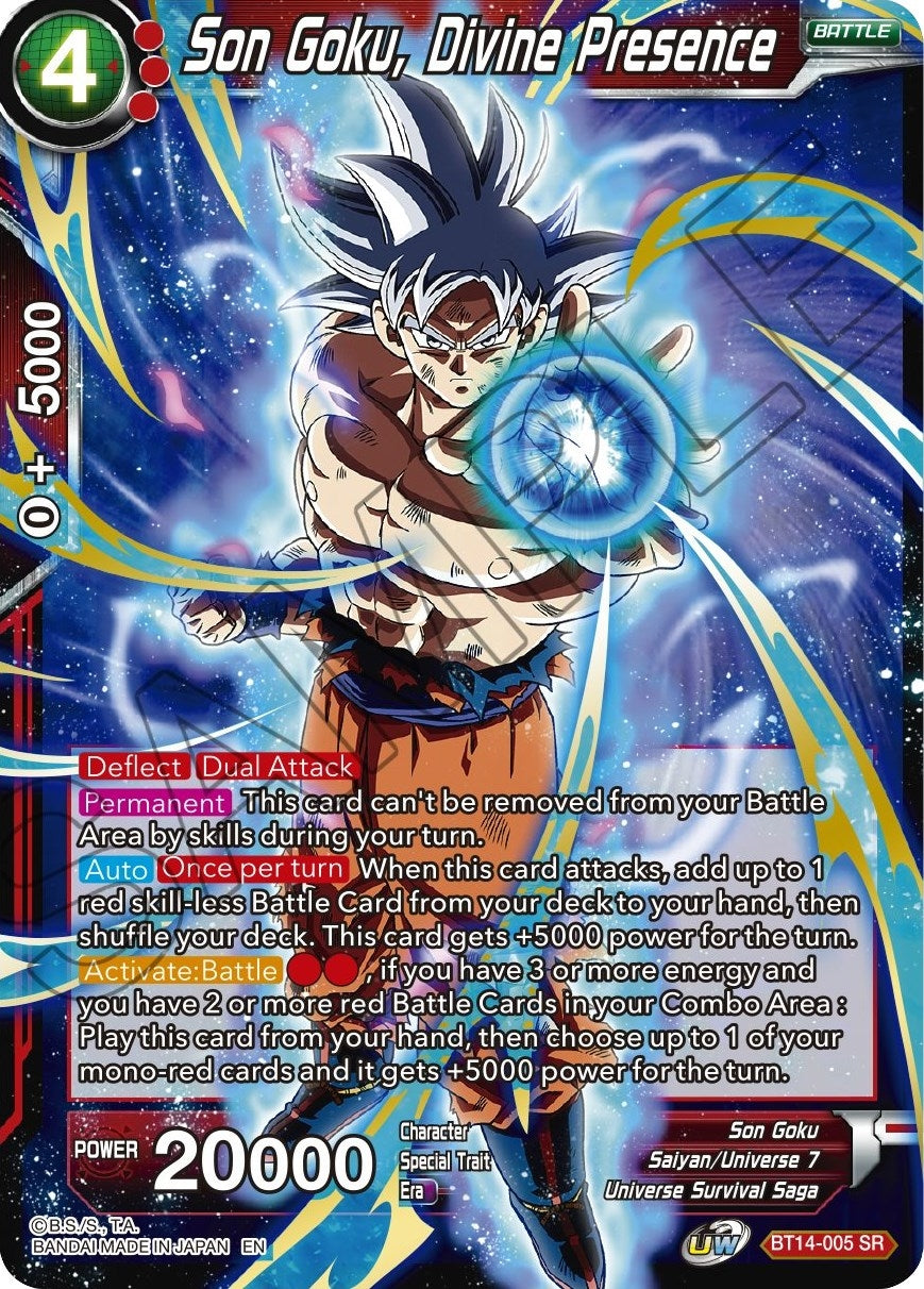 Image for Son Goku, Divine Presence (Cross Spirits) (BT14-005) - Dragon Ball Super: Masters