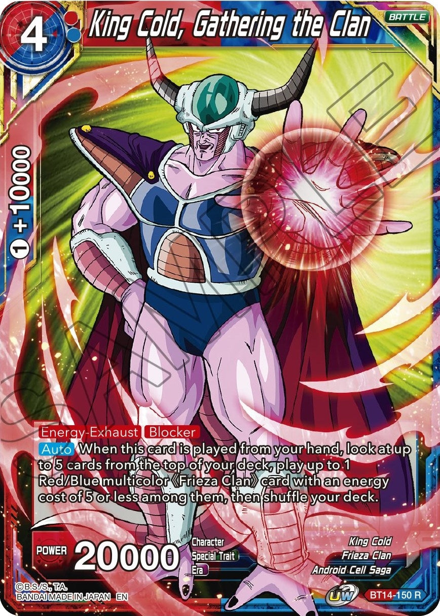 Image for King Cold, Gathering the Clan (Cross Spirits) (BT14-150) - Dragon Ball Super: Masters
