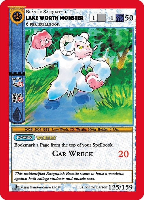 Image for Lake Worth Monster (Cryptid Nation: First Edition) (125) - MetaZoo