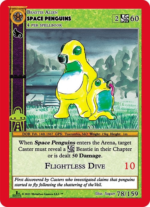 Image for Space Penguins (Cryptid Nation: First Edition) (78) - MetaZoo