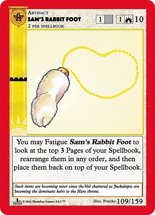 Image for Sam's Rabbit Foot (Cryptid Nation: First Edition) (109) - MetaZoo