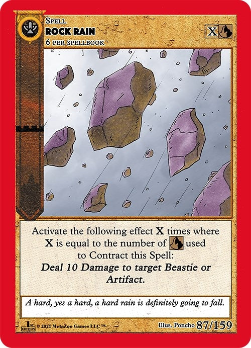Image for Rock Rain (Cryptid Nation: First Edition) (87) - MetaZoo