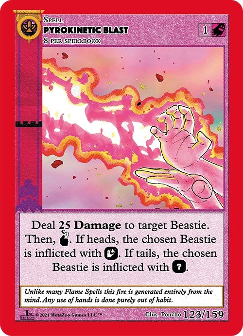 Image for Pyrokinetic Blast (Cryptid Nation: First Edition) (123) - MetaZoo