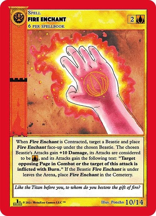 Image for Fire Enchant (Cryptid Nation: First Edition Release Event Deck) (10) - MetaZoo