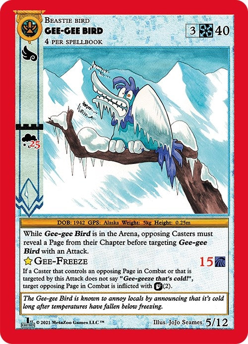 Image for Gee-Gee Bird (Cryptid Nation: First Edition Release Event Deck) (5) - MetaZoo