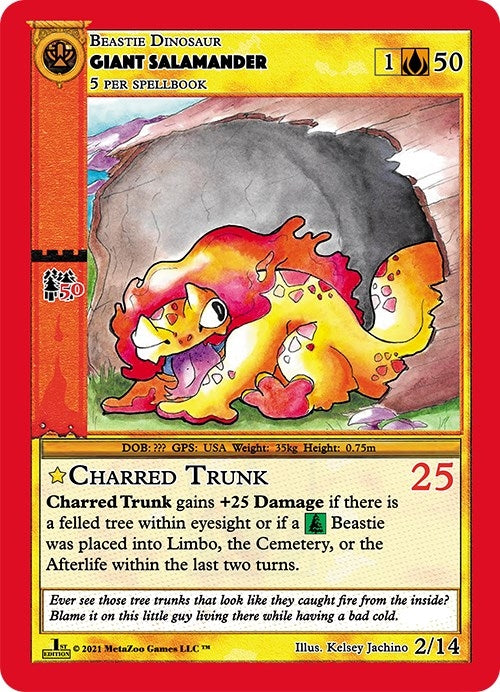 Image for Giant Salamander (Cryptid Nation: First Edition Release Event Deck) (2) - MetaZoo