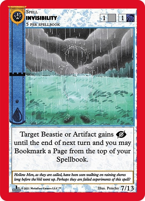 Image for Invisibility (Cryptid Nation: First Edition Release Event Deck) (7) - MetaZoo