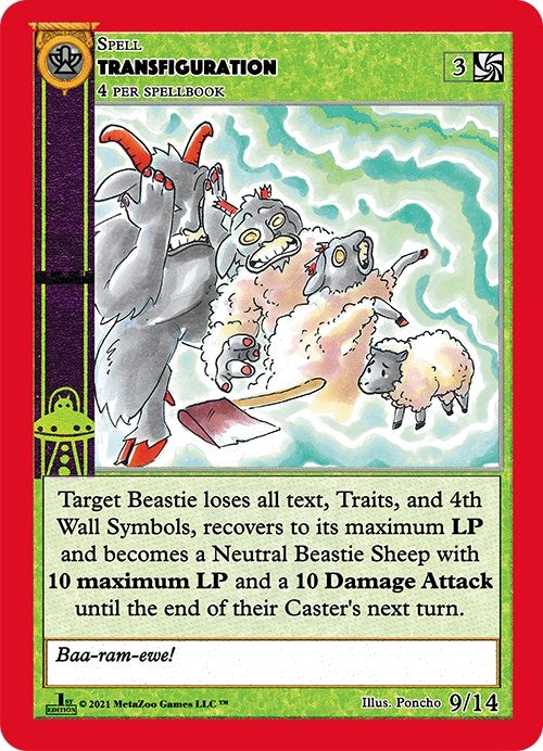 Image for Transfiguration (Cryptid Nation: First Edition Release Event Deck) (9) - MetaZoo