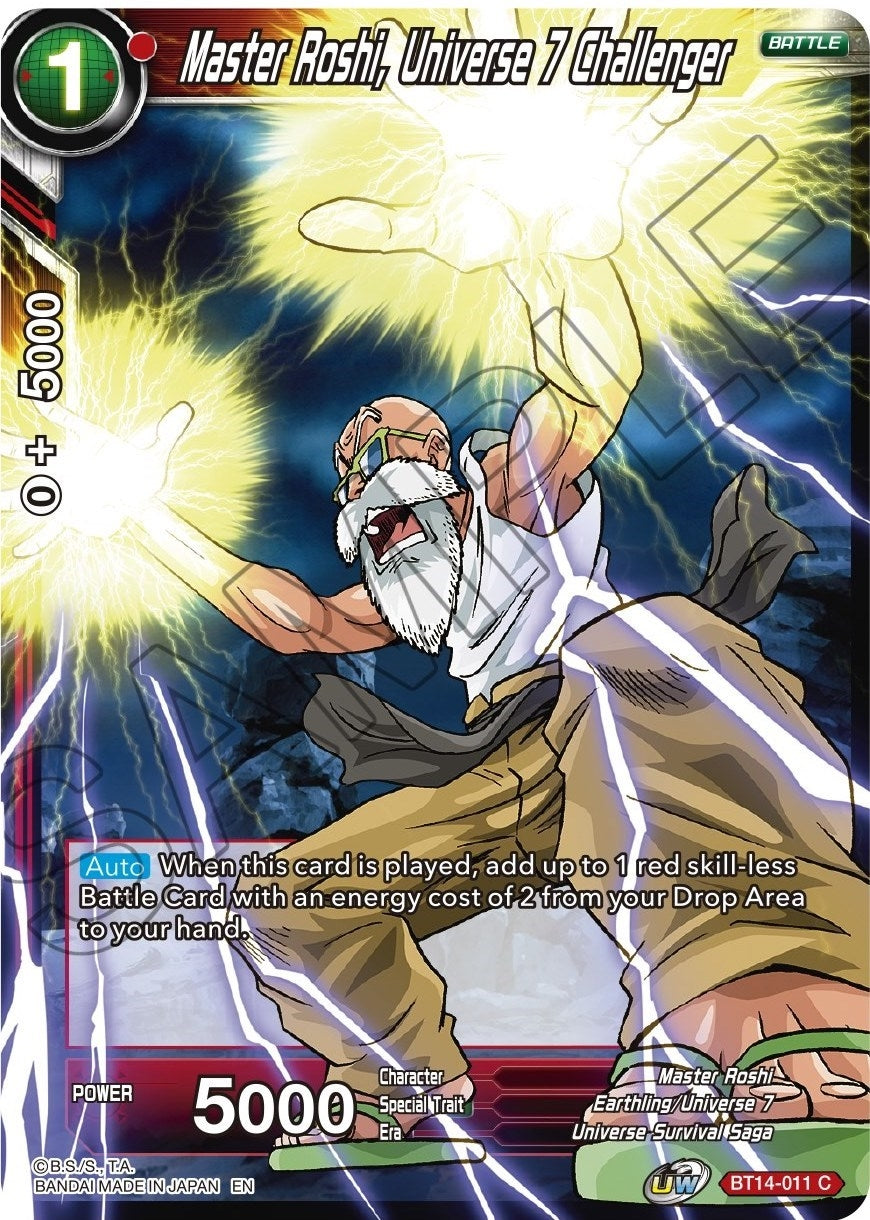 Image for Master Roshi, Universe 7 Challenger (Cross Spirits) (BT14-011) - Dragon Ball Super: Masters