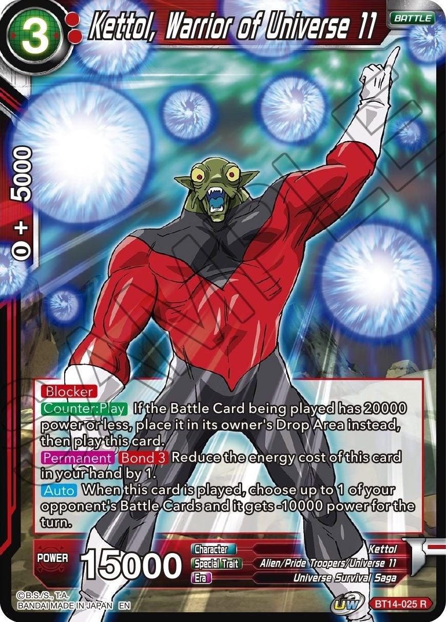 Image for Kettol, Warrior of Universe 11 (Cross Spirits) (BT14-025) - Dragon Ball Super: Masters
