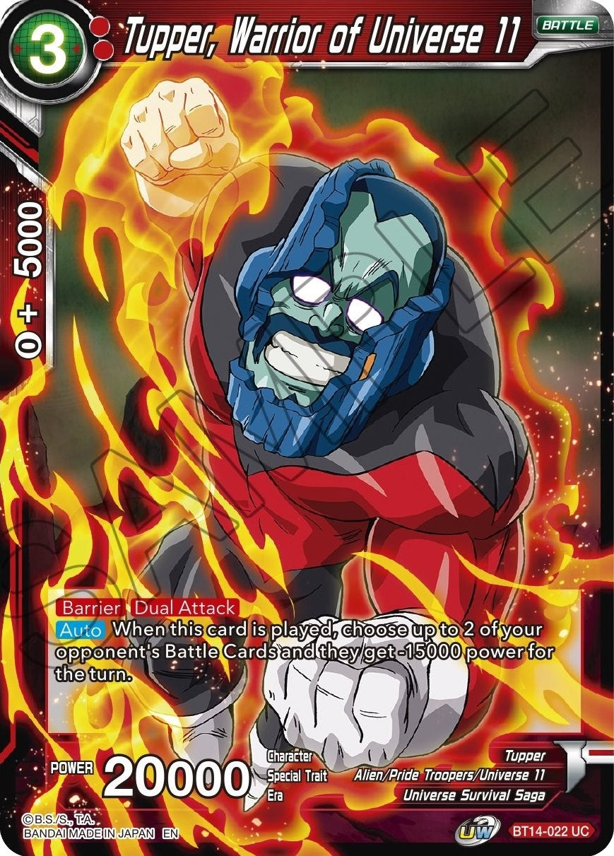 Image for Tupper, Warrior of Universe 11 (Cross Spirits) (BT14-022) - Dragon Ball Super: Masters