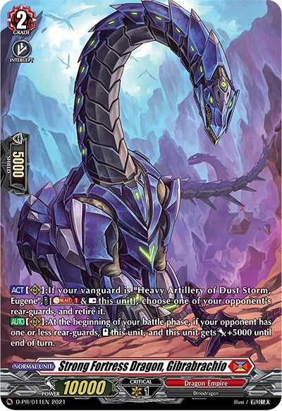 Image for Strong Fortress Dragon, Gibrabrachio (D Promo Cards) (D-PR/011EN) - Cardfight Vanguard