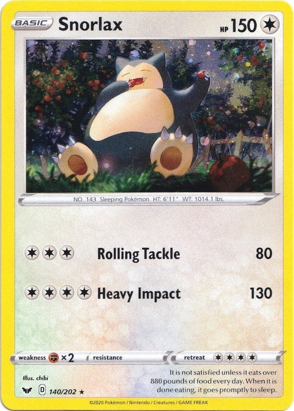 Image for Snorlax - 140/202 (Cosmos Holo) (Blister Exclusives) (140/202) - Pokemon