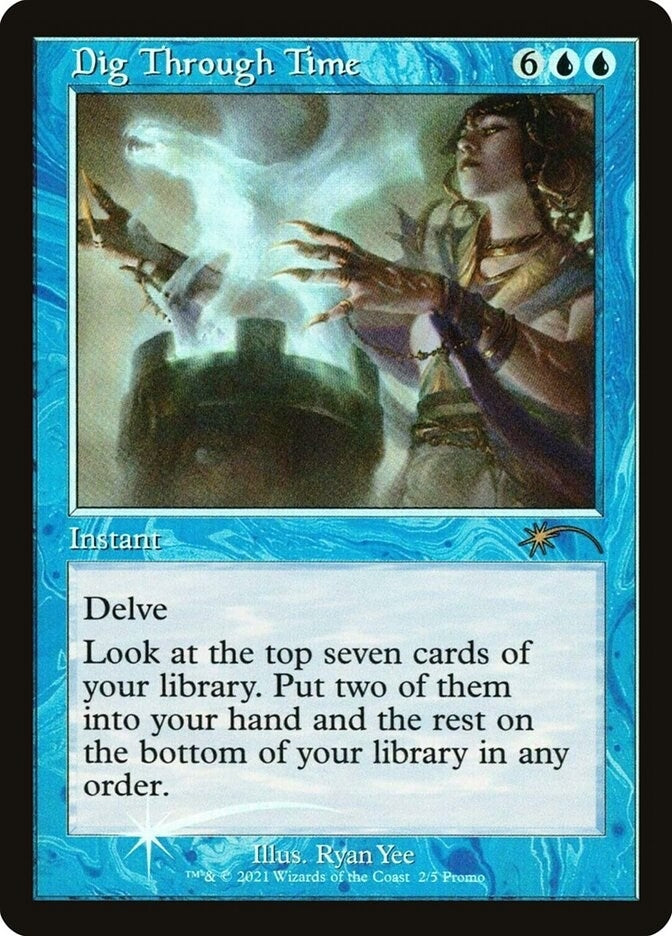 Image for Dig Through Time (Retro Frame) (WPN & Gateway Promos) (2) - Magic: The Gathering
