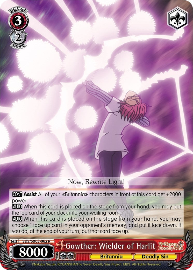 Image for Gowther: Wielder of Harlit (The Seven Deadly Sins) (SDS/SX03-062 R) - Weiss Schwarz