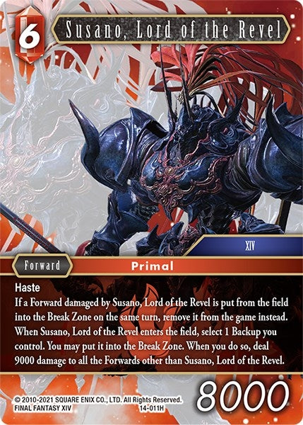 Image for Susano, Lord of the Revel (Opus XIV: Crystal Abyss) (14-011H) - Final Fantasy TCG