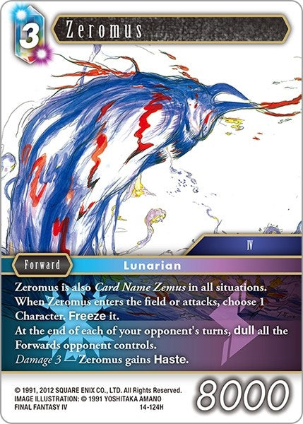 Image for Zeromus (Opus XIV: Crystal Abyss) (14-124H) - Final Fantasy TCG