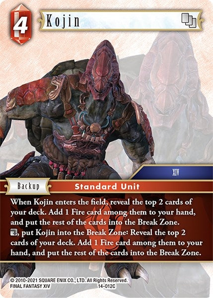 Image for Kojin (Opus XIV: Crystal Abyss) (14-012C) - Final Fantasy TCG