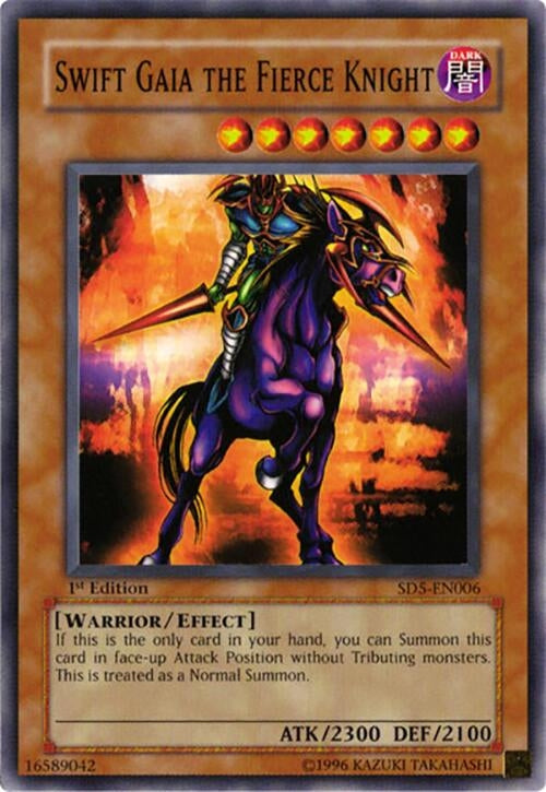 Image for Swift Gaia the Fierce Knight (Structure Deck: Warrior's Triumph) (SD5-EN006) - YuGiOh