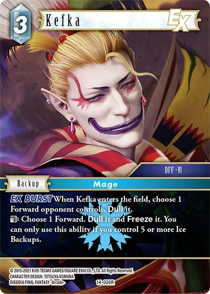 Image for Kefka EX (Opus XIV: Crystal Abyss) (14-026R) - Final Fantasy TCG