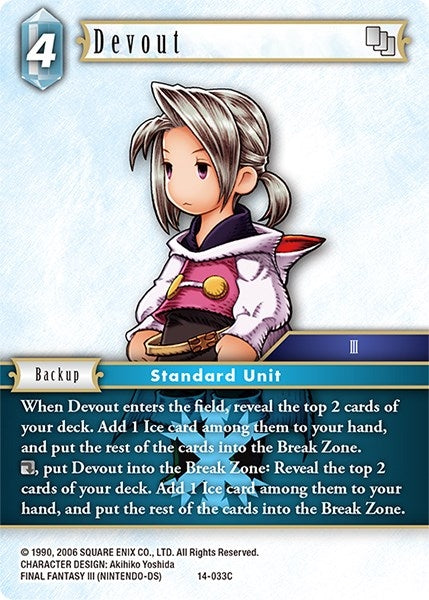 Image for Devout (Opus XIV: Crystal Abyss) (14-033C) - Final Fantasy TCG