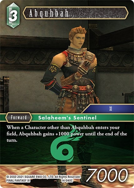 Image for Abquhbah (Opus XIV: Crystal Abyss) (14-040C) - Final Fantasy TCG