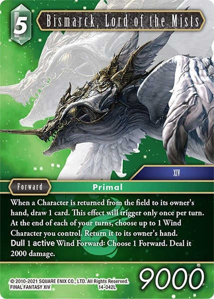 Image for Bismarck, Lord of the Mists (Opus XIV: Crystal Abyss) (14-042L) - Final Fantasy TCG