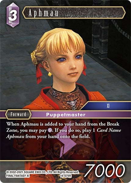 Image for Aphmau (Opus XIV: Crystal Abyss) (14-079R) - Final Fantasy TCG