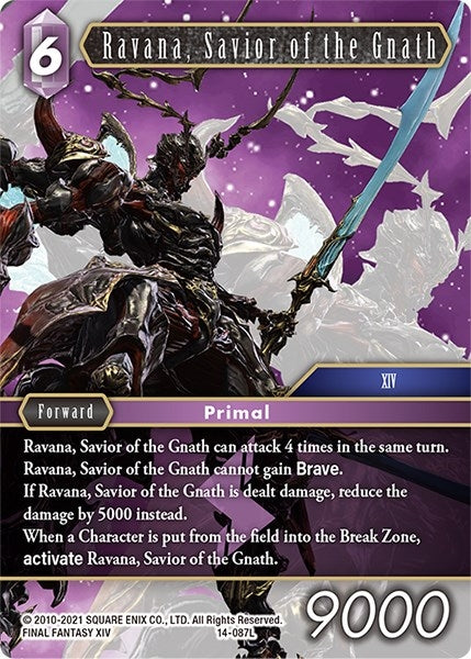 Image for Ravana, Savior of the Gnath (Opus XIV: Crystal Abyss) (14-087L) - Final Fantasy TCG