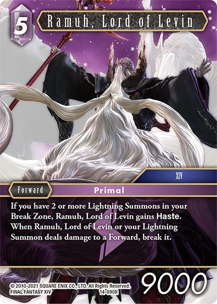 Image for Ramuh, Lord of Levin (Opus XIV: Crystal Abyss) (14-090R) - Final Fantasy TCG