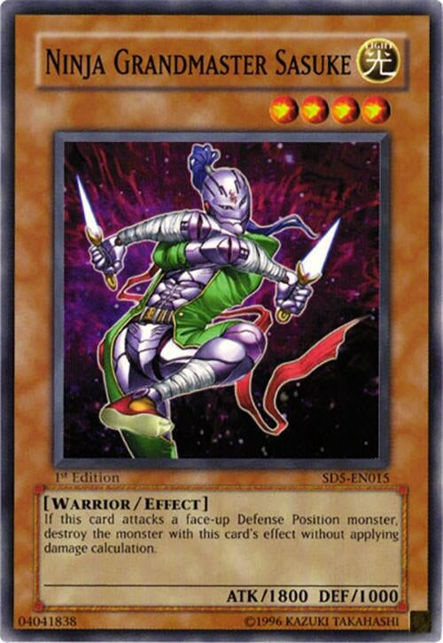 Image for Ninja Grandmaster Sasuke (Structure Deck: Warrior's Triumph) (SD5-EN015) - YuGiOh