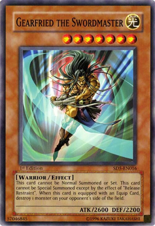 Image for Gearfried the Swordmaster (Structure Deck: Warrior's Triumph) (SD5-EN016) - YuGiOh