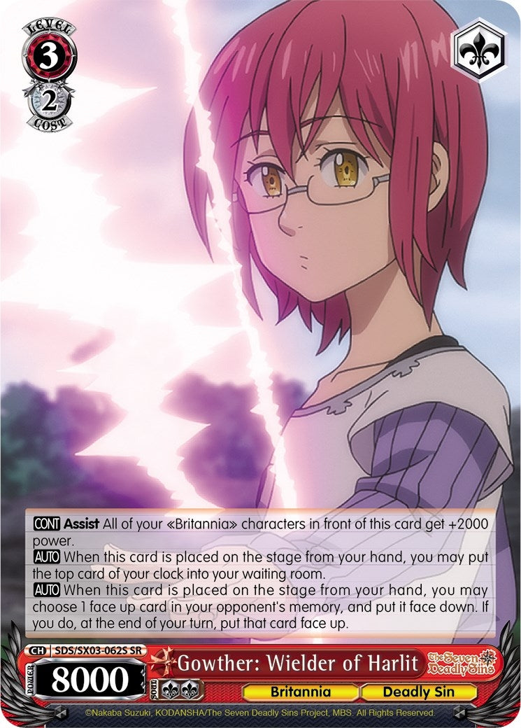 Image for Gowther: Wielder of Harlit (SR) (The Seven Deadly Sins) (SDS/SX03-062S SR) - Weiss Schwarz