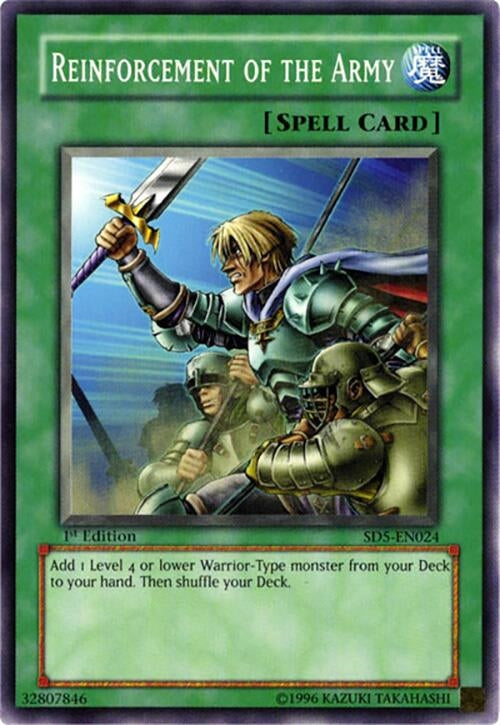 Image for Reinforcement of the Army (Structure Deck: Warrior's Triumph) (SD5-EN024) - YuGiOh