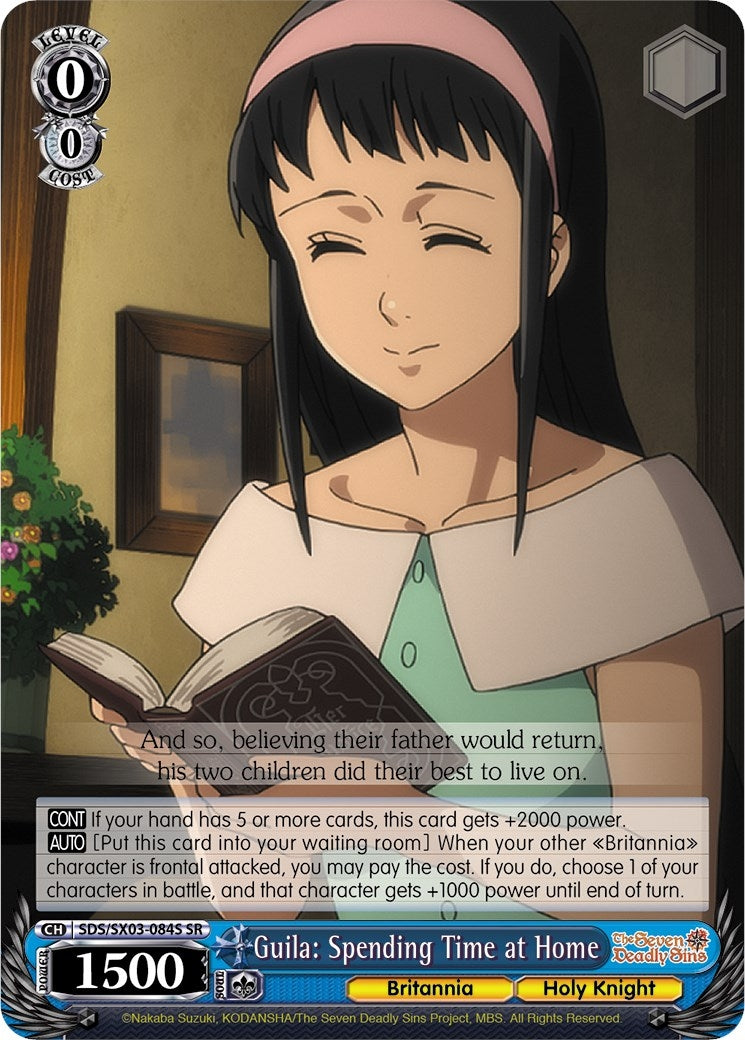 Image for Guila: Spending Time at Home (SR) (The Seven Deadly Sins) (SDS/SX03-084S SR) - Weiss Schwarz