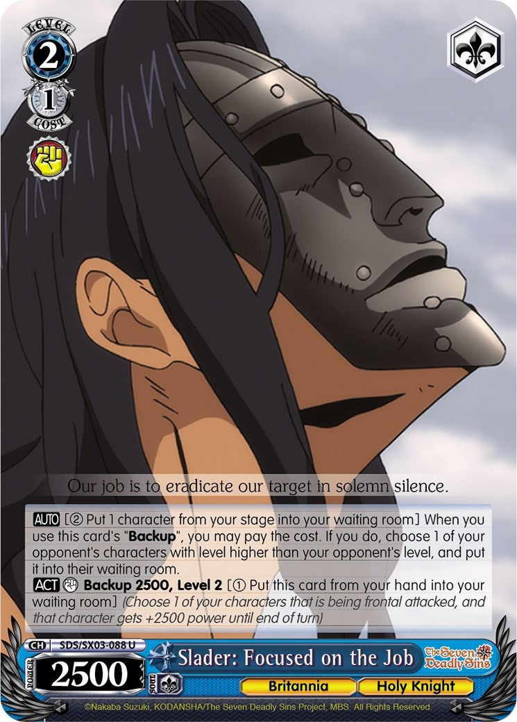 Image for Slader: Focused on the Job (The Seven Deadly Sins) (SDS/SX03-088 U) - Weiss Schwarz