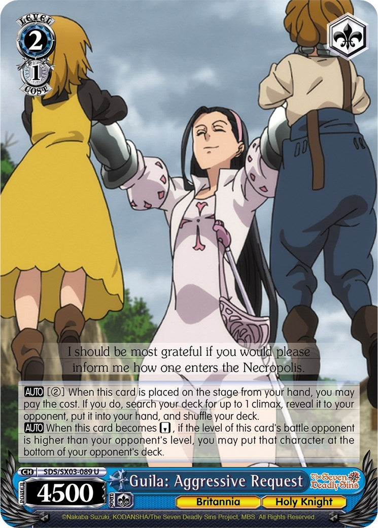 Image for Guila: Aggressive Request (The Seven Deadly Sins) (SDS/SX03-089 U) - Weiss Schwarz