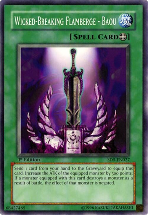 Image for Wicked-Breaking Flamberge - Baou (Structure Deck: Warrior's Triumph) (SD5-EN027) - YuGiOh