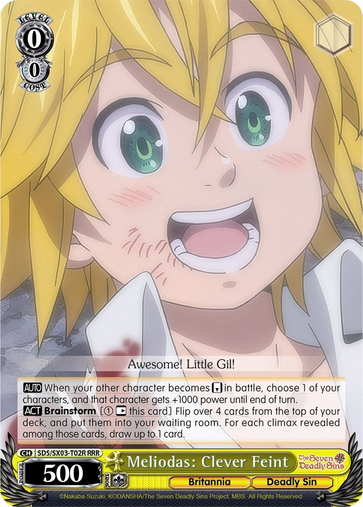Image for Meliodas: Clever Feint (RRR) (The Seven Deadly Sins) (SDS/SX03-T02R RRR) - Weiss Schwarz