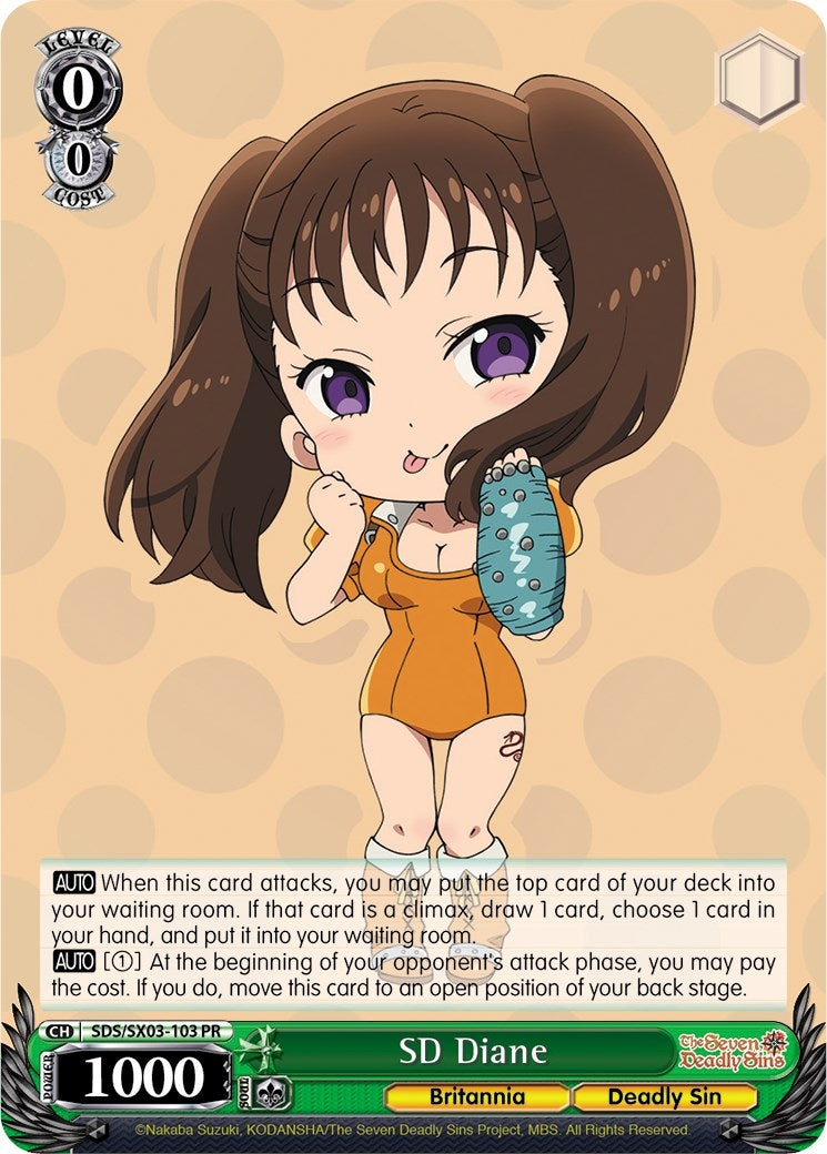 Image for SD Diane (The Seven Deadly Sins) (SDS/SX03-103 PR) - Weiss Schwarz